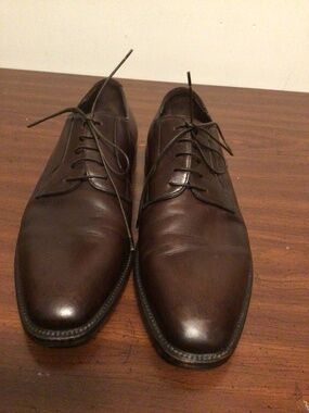 TOMBOLINI Italian leather handmade elegant dress shoes wedding business SZ 44